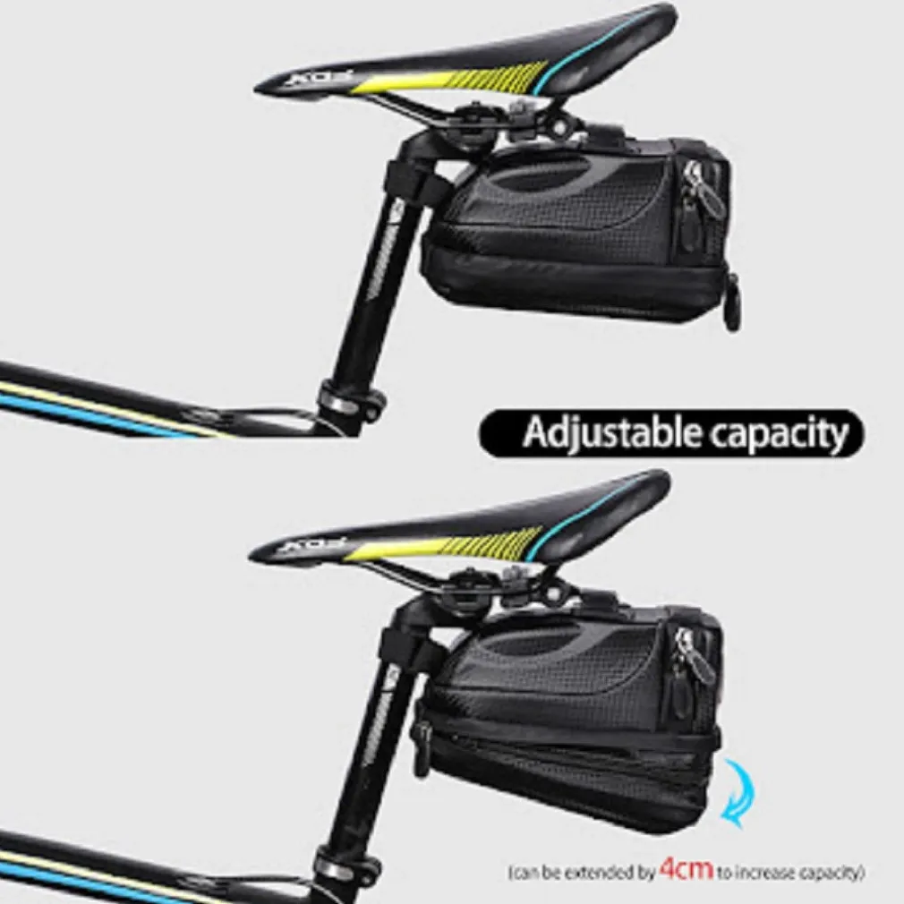 BORSA DA SELLA IMPERMEABILE PER BICI CON LUCE POSTERIORE RICARICABILE USB ZX-9428