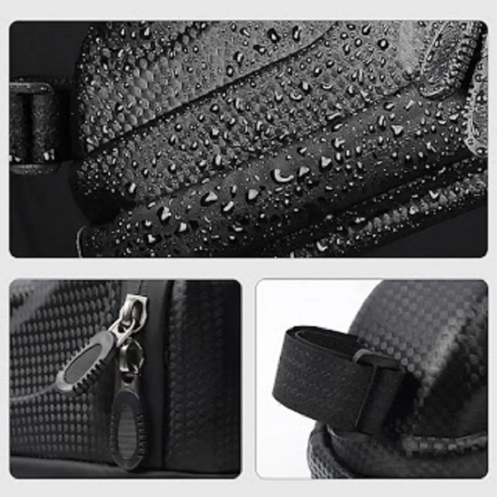 BORSA DA SELLA IMPERMEABILE PER BICI CON LUCE POSTERIORE RICARICABILE USB ZX-9428