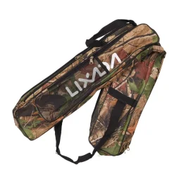 BORSA FODERO PORTA CANNE PORTACANNE DA PESCA A 2 SCOMPARTI 130 CM MIMETICO