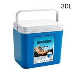 BORSA FRIGO PASSIVO PORTATILE GRANDE BLU 30LT ISOLATA PER CAMPEGGIO VIAGGIO PICNIC 860119