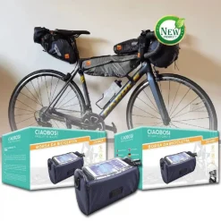 BORSA MANUBRIO BICICLETTA BICI TASCA TOUCH NAVIGATORE SMARTPHONE TRACOLLA ZX-9423