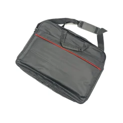 BORSA PER NOTEBOOK LAPTOP FINO A 17" NERA CON TASCA ANTERIORE PORTA OGGETTI L06