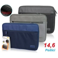 BORSA PER PC PORTATILE NOTEBOOK LAPTOP COMPUTER FINO A 14.6″ VARI COLORI T6146
