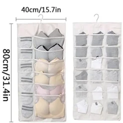 BORSA PORTAOGGETTI DA PARETE ORGANIZZATORE ARMADIO LAVABILE CON GANCIO METALLO 30 TASCHE