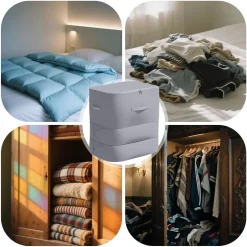 BORSA PORTAOGGETTI PER PIUMINO ORGANIZER A COMPRESSIONE CONTENITORE ANTIPOLVERE RESISTENTE