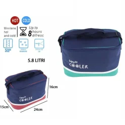 BORSA TERMICA 5.8 LITRI FRIGO BORSETTA SPIAGGIA MARE ESCURSIONE PIC NIC 8 ORE