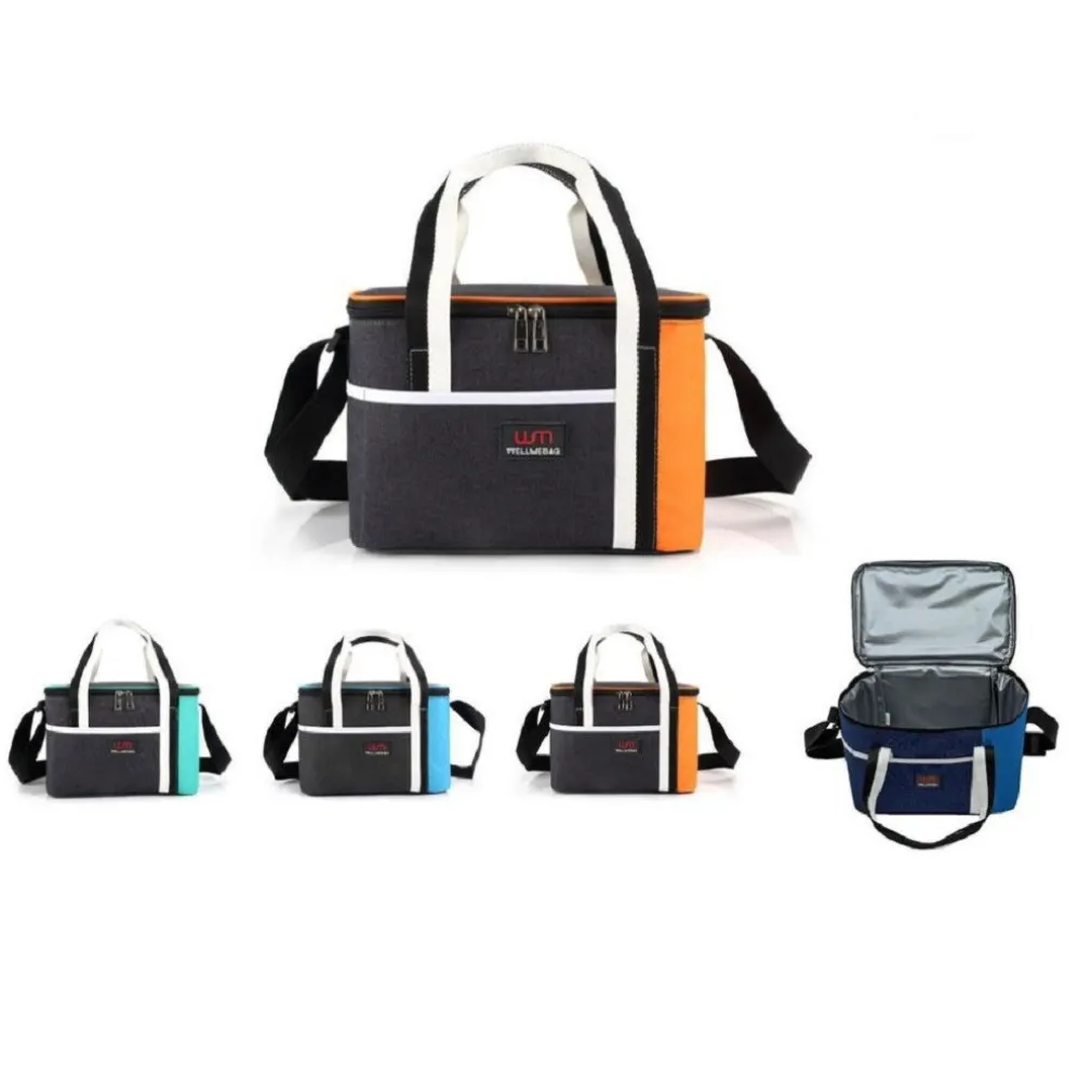 BORSA TERMICA BICOLOR 16 LT CON TRACOLLA 32X20X25 CM VIAGGI MARE CAMPEGGIO 15407