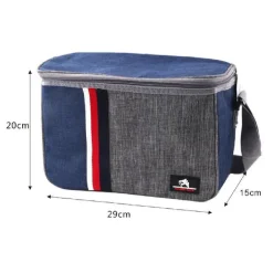 BORSA TERMICA BICOLOR 29X15X20CM 12LT BORSETTA PORTA PRANZO SPIAGGIA MARE 12819