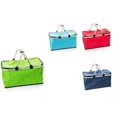 BORSA TERMICA CESTINO 31LT 47X28.5X38CM CON MANIGLIE MARE SPIAGGIA CAMPEGGIO 72635