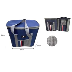 BORSA TERMICA FRIGO BICOLOR 31X15X33 CM 14 LT PORTA ALIMENTI SPIAGGIA MARE 12817