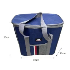 BORSA TERMICA FRIGO BICOLOR 31X15X33 CM 14 LT PORTA ALIMENTI SPIAGGIA MARE 12817