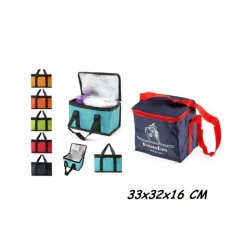 BORSA TERMICA 33x32x16 CM FRIGO PORTA ALIMENTI SPIAGGIA MARE ESCURSIONE PIC NIC