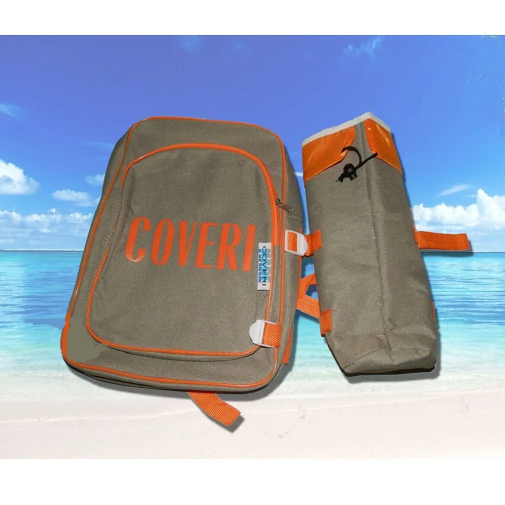 BORSA TERMICA ZAINO FRIGO 5 LT + PORTA BOTTIGLIE TERMICO 1,5 LT MARE VACANZA