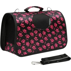 BORSA ZAINO PORTATILE PIEGHEVOLE VIAGGIO PER ANIMALI CANI GATTI A TRACOLLA TG.M