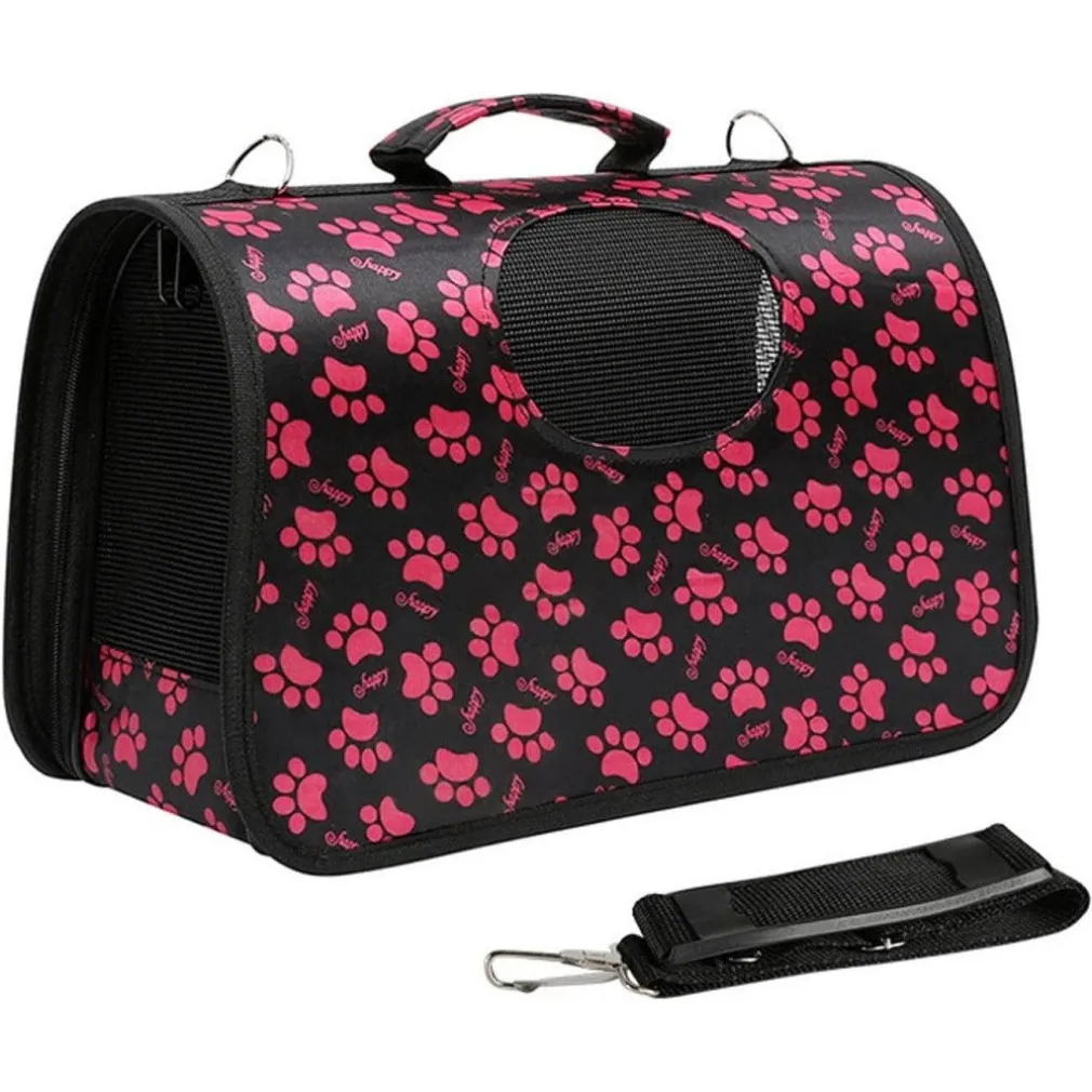 BORSA ZAINO PORTATILE PIEGHEVOLE VIAGGIO PER ANIMALI CANI GATTI A TRACOLLA TG.M