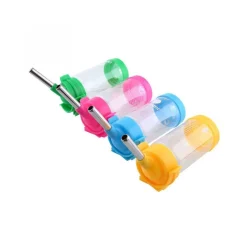 BOTTIGLIA ACQUA 80ML ABBEVERATOIO PER CONIGLIO CUCCIOLO UCCELLI RETTILI TOPI