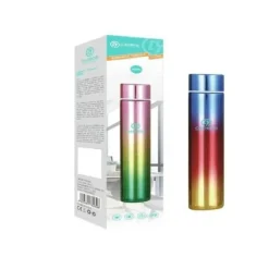 BOTTIGLIA BORRACCIA TERMICA ACCIAIO THERMOS 280ML PORTA VIVANDE COLORATO TX-8260