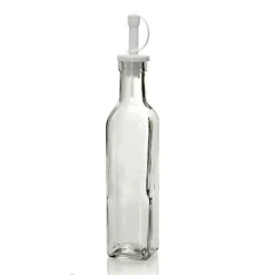BOTTIGLIA OLIERA ACETO IN VETRO 250 ML 24 CM TAPPO VARI COLORI ASSORTITI 791147
