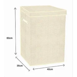 BOX CESTO CESTA SALVASPAZIO PORTATUTTO GIOCATTOLI BIANCHERIA 40X35X60 CM 79414
