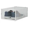 BOX CONTENITORE PER SCARPE CALZATURE SCATOLA PORTASCARPE 33.4X23X14.5CM TRASPARENTE 87646