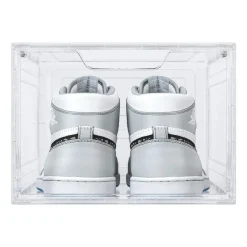 BOX CONTENITORE PER SCARPE CALZATURE SCATOLA INPILABILE 34X25X18.4CM TRASPARENTE 87648