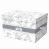 BOX PORTATUTTO SCATOLA SALVASPAZIO CONTENITORE ORGANIZER 35X30X20CM FANTASIA 87314