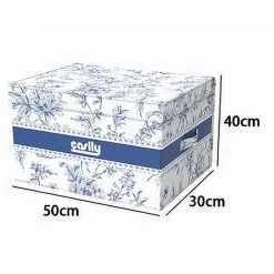 BOX PORTATUTTO SCATOLA SALVASPAZIO CONTENITORE ORGANIZER 50X40X25CM FANTASIA 87317