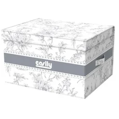 BOX PORTATUTTO SCATOLA SALVASPAZIO CONTENITORE ORGANIZER 40X40X25CM FANTASIA 87316