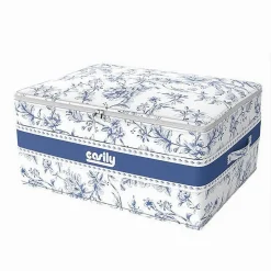 BOX PORTATUTTO SCATOLA SALVASPAZIO CONTENITORE ORGANIZER 45X35X20CM FANTASIA 87319