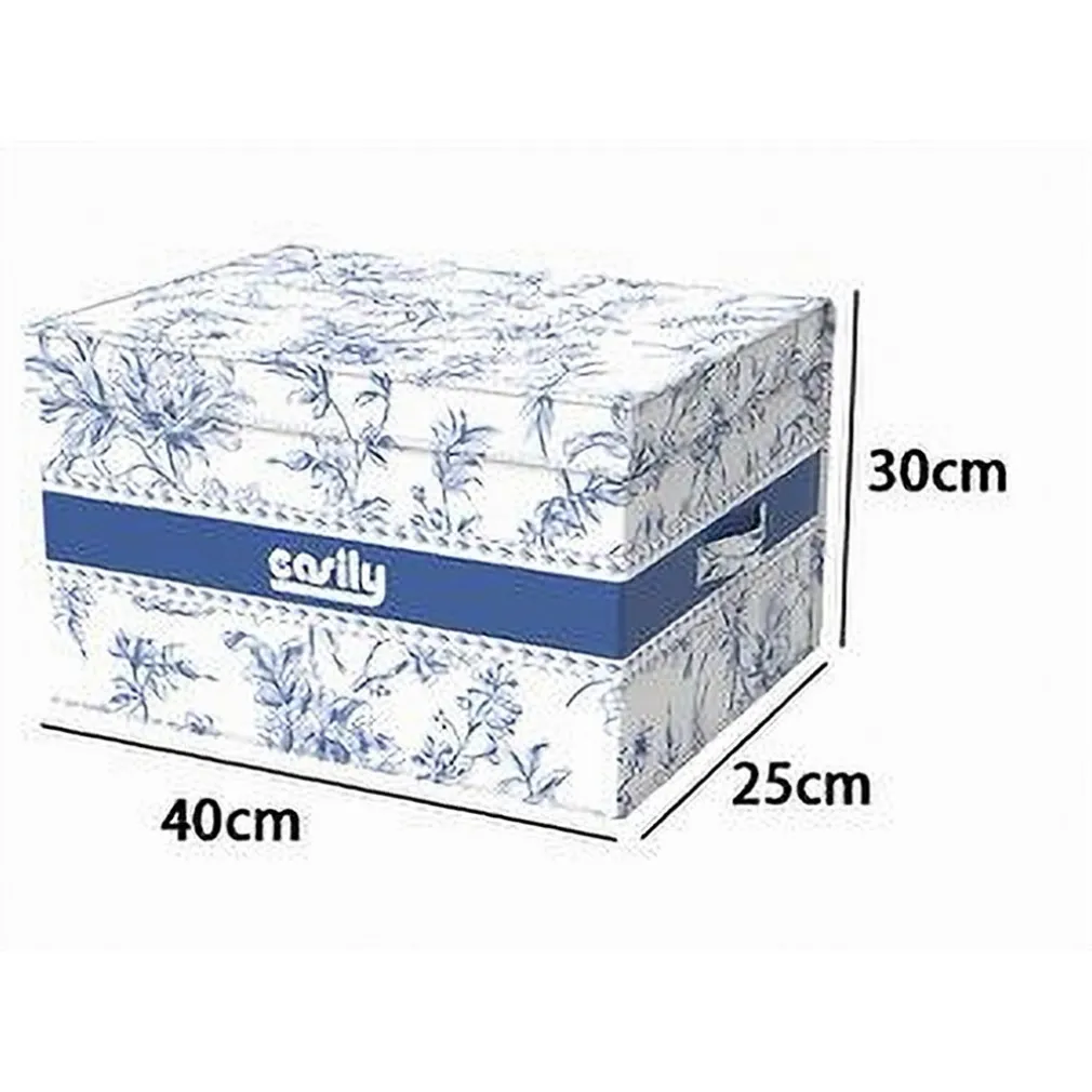 BOX PORTATUTTO SCATOLA SALVASPAZIO CONTENITORE ORGANIZER 40X30X25CM FANTASIA 87315