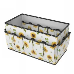 BOX SCATOLA SALVASPAZIO 15 TASCHE CONTENITORE PORTA OGGETTI ORGANIZER 24x12.5x13
