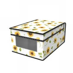 BOX SCATOLA SALVASPAZIO ARMADIO CONTENITORE PORTA OGGETTI ORGANIZER 25x35x16