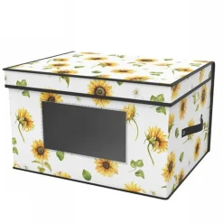 BOX SCATOLA SALVASPAZIO ARMADIO CONTENITORE PORTA OGGETTI ORGANIZER 50x30x20
