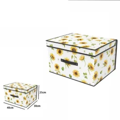 BOX SCATOLA SALVASPAZIO ARMADIO CONTENITORE PORTA OGGETTI ORGANIZER 40x30x25