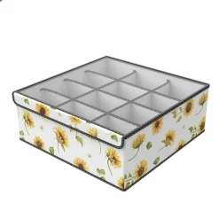 BOX SCATOLA SALVASPAZIO ARMADIO 12 CONTENITORi PORTA OGGETTI ORGANIZER 32x32x12