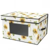 BOX SCATOLA SALVASPAZIO ARMADIO CONTENITORE PORTA OGGETTI ORGANIZER 50x40x30 CM