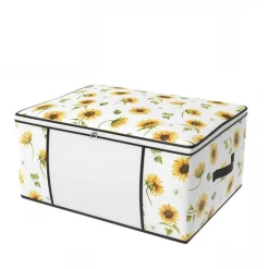 BOX SCATOLA SALVASPAZIO ARMADIO CONTENITORE PORTA OGGETTI ORGANIZER 45x45x20 CM