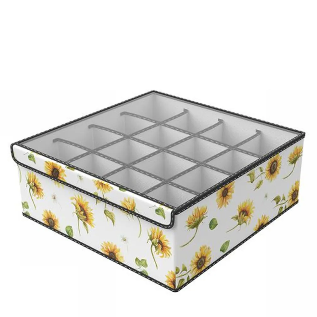 BOX SCATOLA SALVASPAZIO ARMADIO 16 CONTENITORI PORTA OGGETTI ORGANIZER 32x32x12