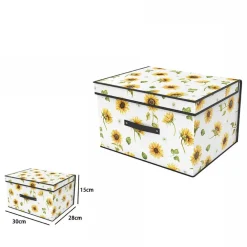 BOX SCATOLA SALVASPAZIO ARMADIO CONTENITORE PORTA OGGETTI ORGANIZER 30x28x15