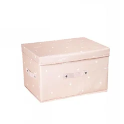 BOX SCATOLA SALVASPAZIO ARMADIO CONTENITORE PORTA OGGETTI ORGANIZER 48x38x28 CM