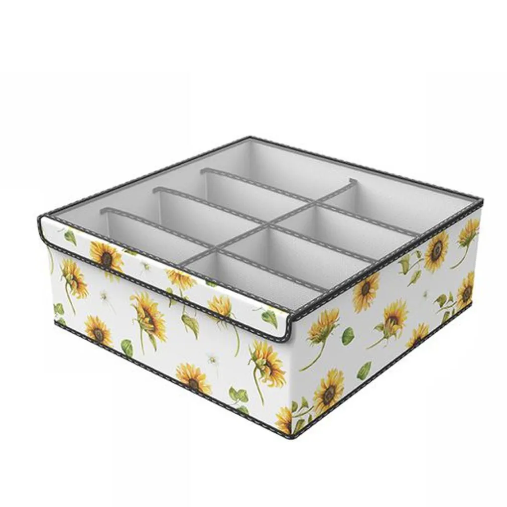 BOX SCATOLA SALVASPAZIO ARMADIO 8 CONTENITORI PORTA OGGETTI ORGANIZER 32x32x12CM