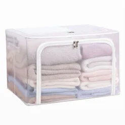 BOX SCATOLA SALVASPAZIO PORTATUTTO VESTITI ARMADIO ORGANIZER 40X30X20 CM 59980