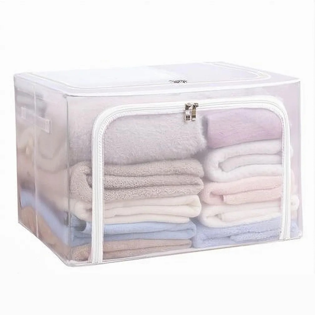 BOX SCATOLA SALVASPAZIO PORTATUTTO VESTITI ARMADIO ORGANIZER 40X30X20 CM 59980
