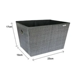 BOX SCATOLA SALVASPAZIO PORTATUTTO CONTENITORE ARMADI ORGANIZER 19X23X17CM 69724