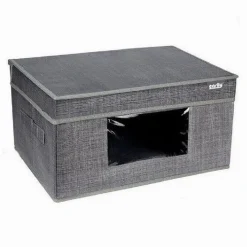 BOX SCATOLA SALVASPAZIO PORTATUTTO CONTENITORE ORGANIZER 40 X 30 X 20 CM 69699
