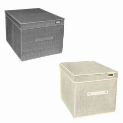 BOX SCATOLA SALVASPAZIO PORTATUTTO CONTENITORE ORGANIZER 25 X 40 X 30 CM 69694
