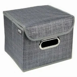 BOX SCATOLA SALVASPAZIO PORTATUTTO CONTENITORE ORGANIZER 25 X 25 X 25 CM 69691