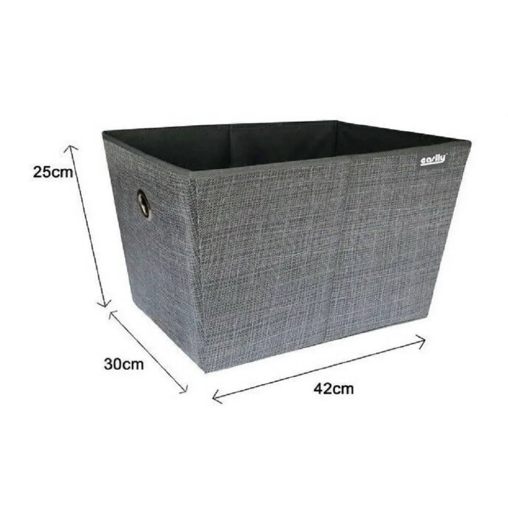 BOX SCATOLA SALVASPAZIO PORTATUTTO CONTENITORE ARMADI ORGANIZER 25X30X42CM 69726