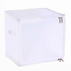 BOX SCATOLA SALVASPAZIO PORTATUTTO CONTENITORE ORGANIZER ARMADI 30X30X30CM 59973