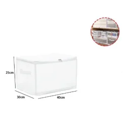 BOX SCATOLA SALVASPAZIO PORTATUTTO CONTENITORE ORGANIZER ARMADI 40X30X25CM 59974